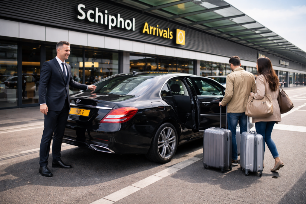 Traslado privado del aeropuerto de Schiphol al hotel en Ámsterdam